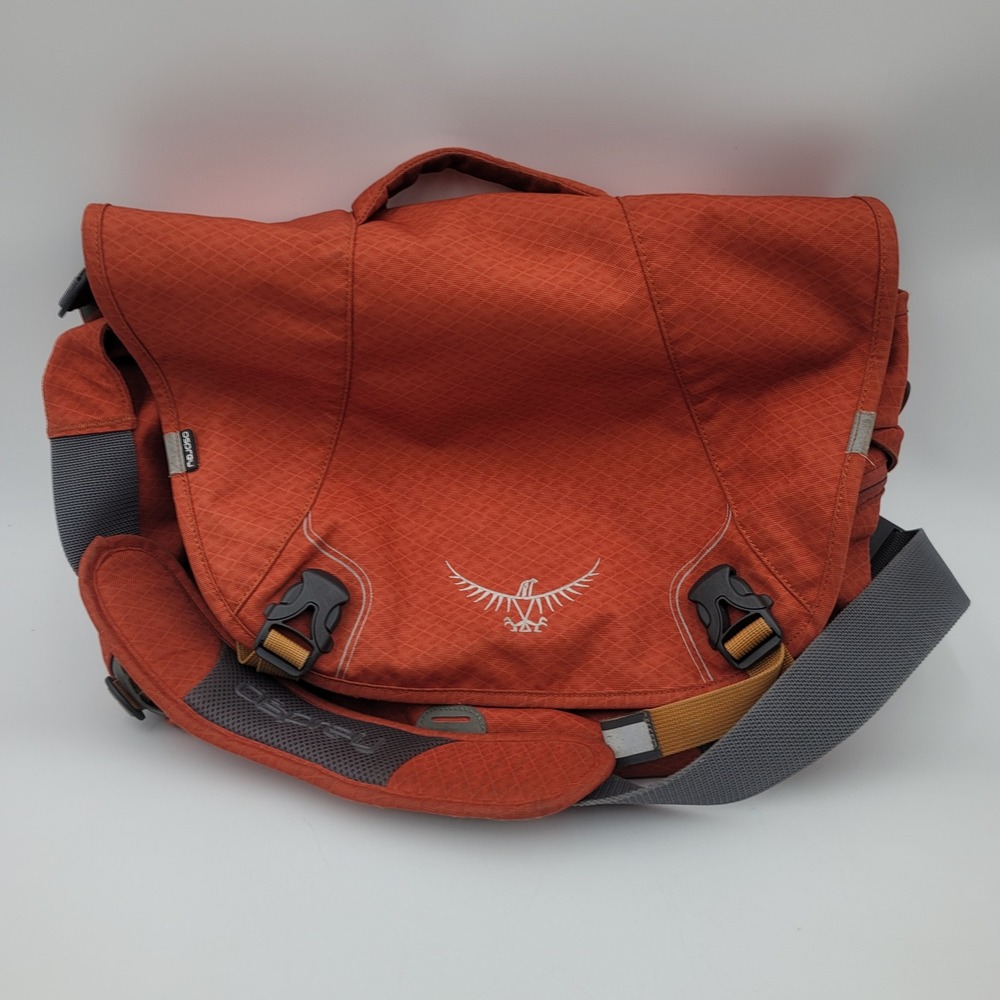Osprey FlapJack Courier Messenger Bag Burnt Orange Ripstop Commuter Travel